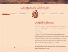 Tablet Screenshot of landgasthaus-lockemann.de